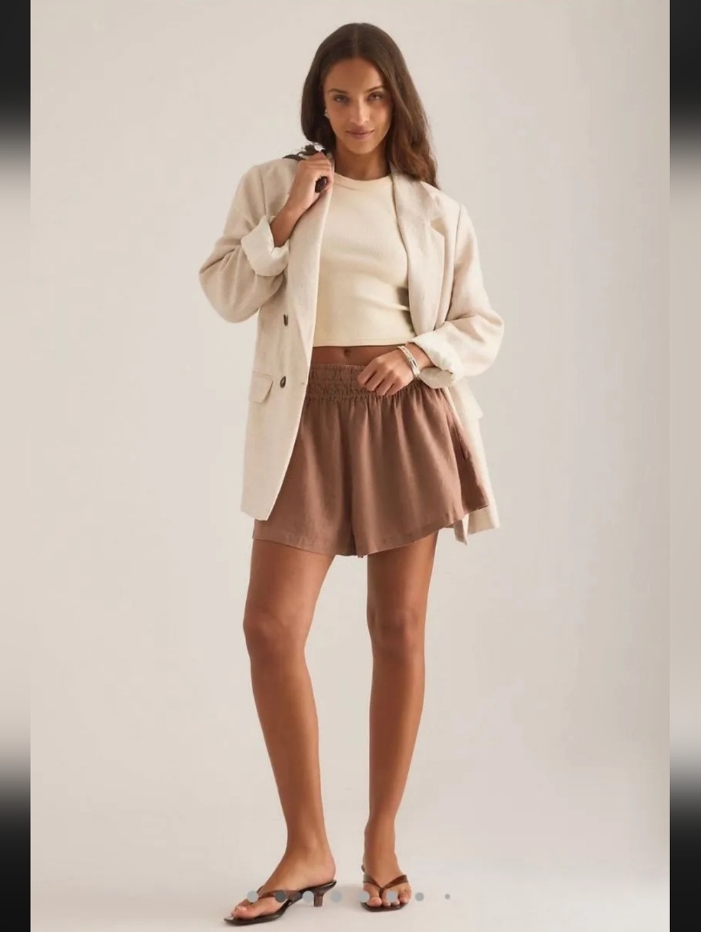 NWT ANTHROPOLOGIE SOMERSET SHORTS LINEN SIZE XL PETITE
